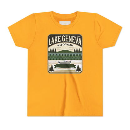 Vintage Lake Geneva Unisex Youth Short Sleeve Tee