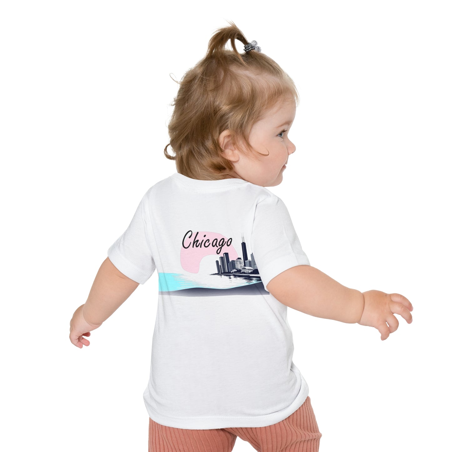 Elegant Chicago Skyline Unisex Baby Short Sleeve T-Shirt