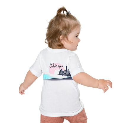 Elegant Chicago Skyline Unisex Baby Short Sleeve T-Shirt