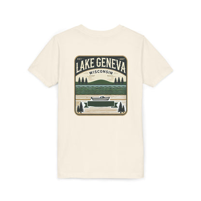 Vintage Lake Geneva Unisex Youth Short Sleeve Tee
