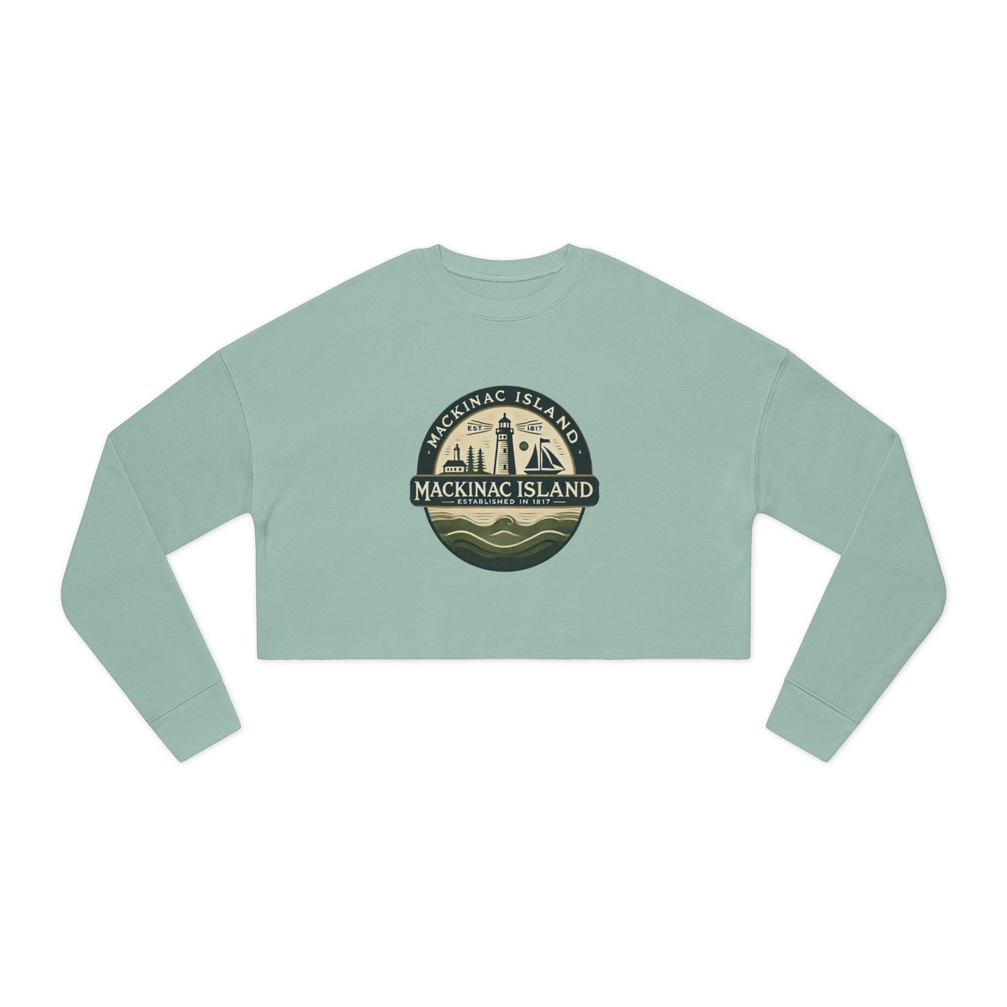 Vintage Mackinac Island Women's Cropped Sweatshirt