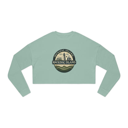 Vintage Mackinac Island Women's Cropped Sweatshirt