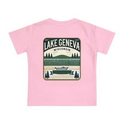 Vintage Lake Geneva Unisex Baby Short Sleeve T-Shirt