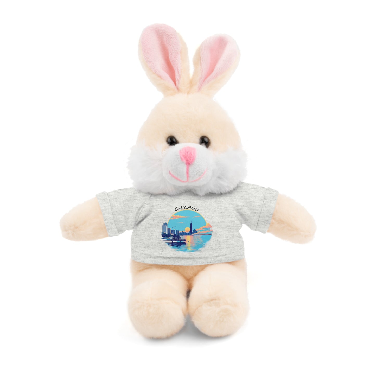 Retro Chicago Sunset Stuffed Animals with Tee