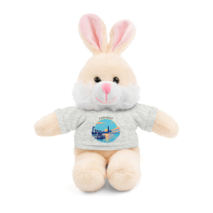 Retro Chicago Sunset Stuffed Animals with Tee