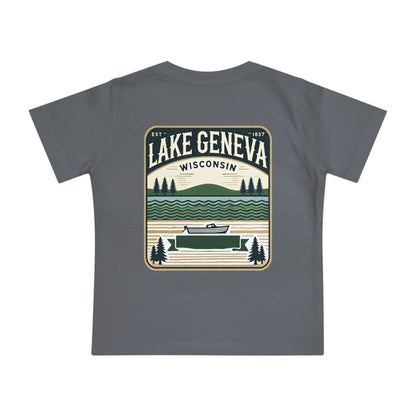 Vintage Lake Geneva Unisex Baby Short Sleeve T-Shirt
