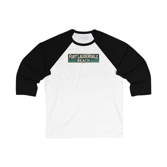 Vintage Fort Lauderdale Men's 3/4 Sleeve Baseball Tee