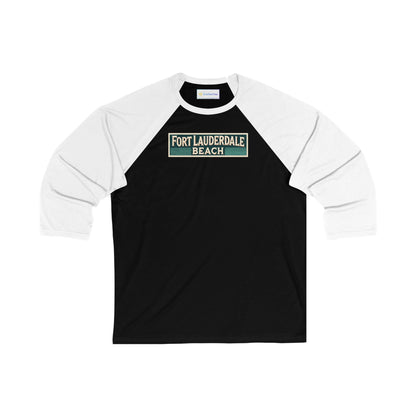Vintage Fort Lauderdale Men's 3/4 Sleeve Baseball Tee