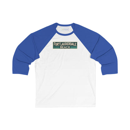 Vintage Fort Lauderdale Men's 3/4 Sleeve Baseball Tee