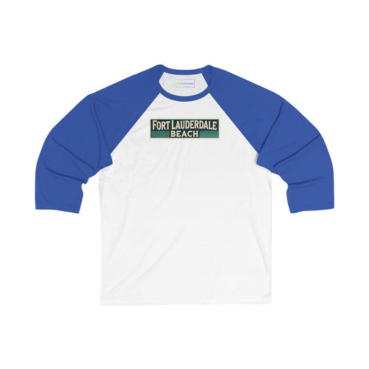 Vintage Fort Lauderdale Men's 3/4 Sleeve Baseball Tee