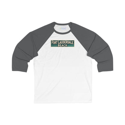 Vintage Fort Lauderdale Men's 3/4 Sleeve Baseball Tee