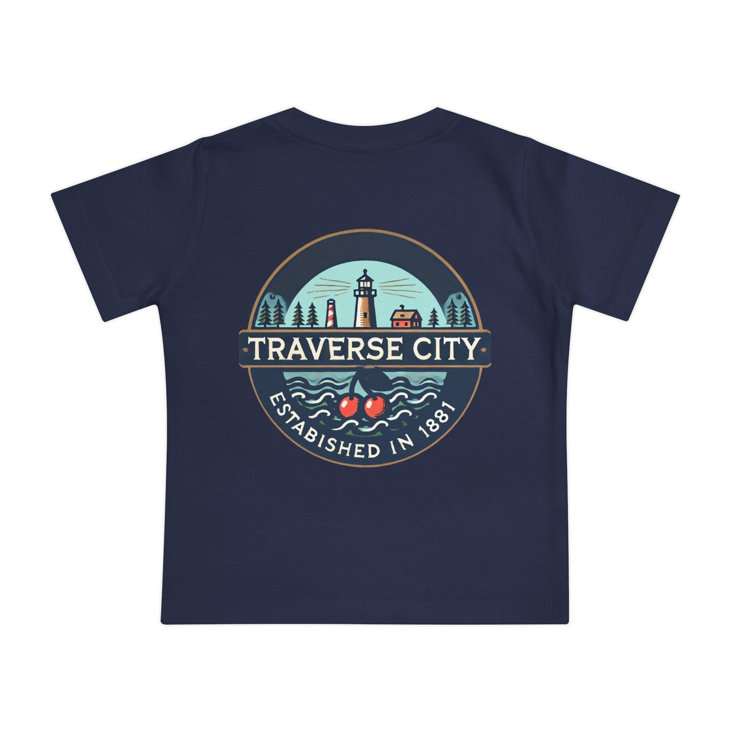 Vintage Traverse City Unisex Baby Short Sleeve T-Shirt