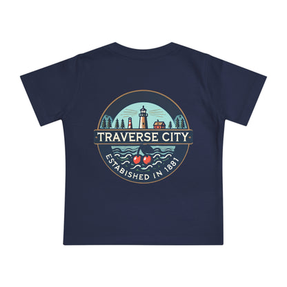 Vintage Traverse City Unisex Baby Short Sleeve T-Shirt