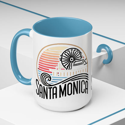 Vibrant Santa Monica Accent Coffee Mug