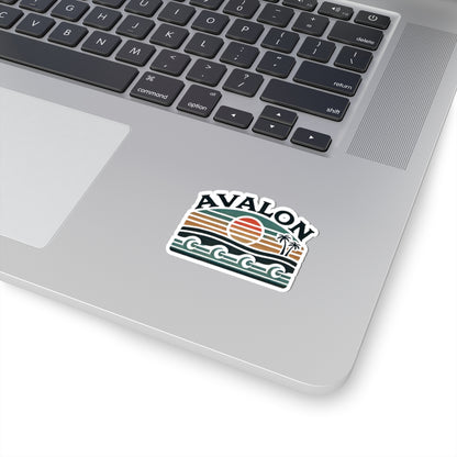 Retro Avalon Kiss-Cut Sticker