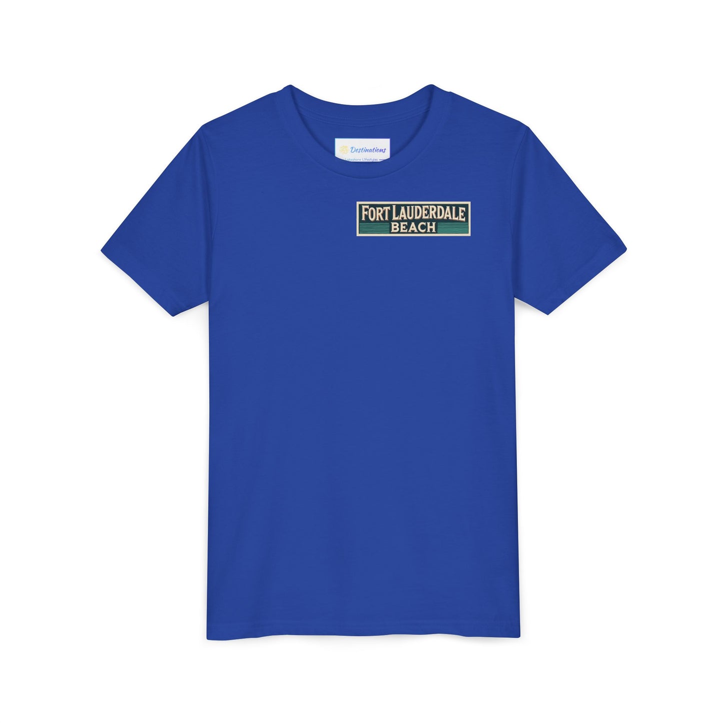 Vintage Fort Lauderdale Unisex Youth Short Sleeve Tee