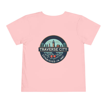 Vintage Traverse City Unisex Toddler Short Sleeve Tee