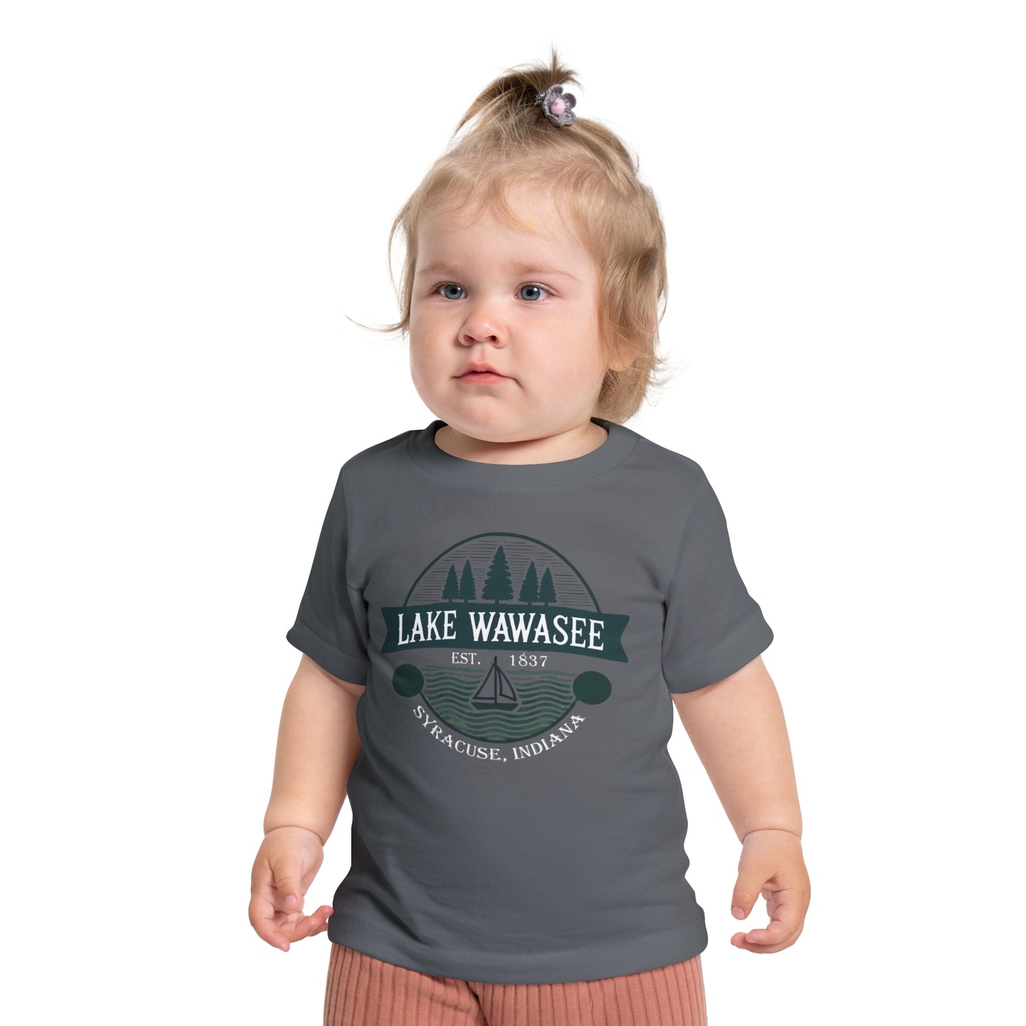 Vintage Lake Wawasee Unisex Baby Short Sleeve T-Shirt