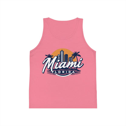 Retro Miami Unisex Kids Jersey Tank Top