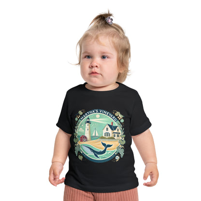 Vintage Martha's Vineyard Unisex Baby Short Sleeve T-Shirt