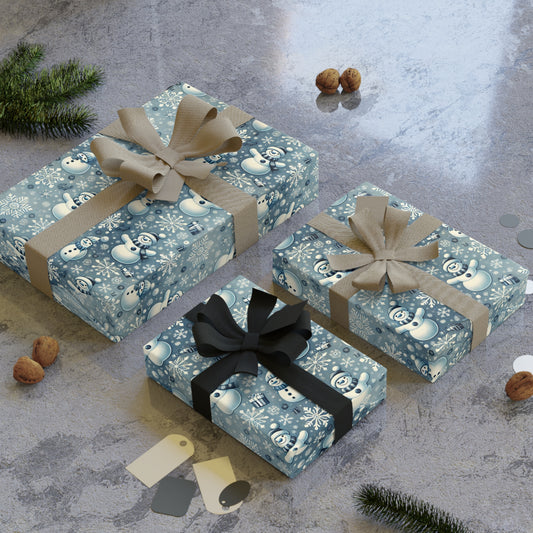 Snowman Christmas Wrapping Paper