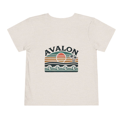 Retro Avalon Sunset Unisex Toddler Short Sleeve Tee