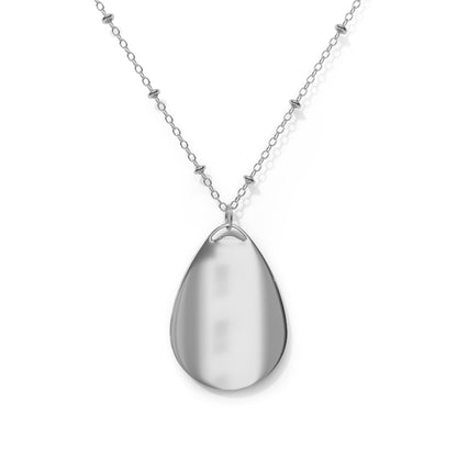 Starry Night Silver Teardrop Pendant Necklace