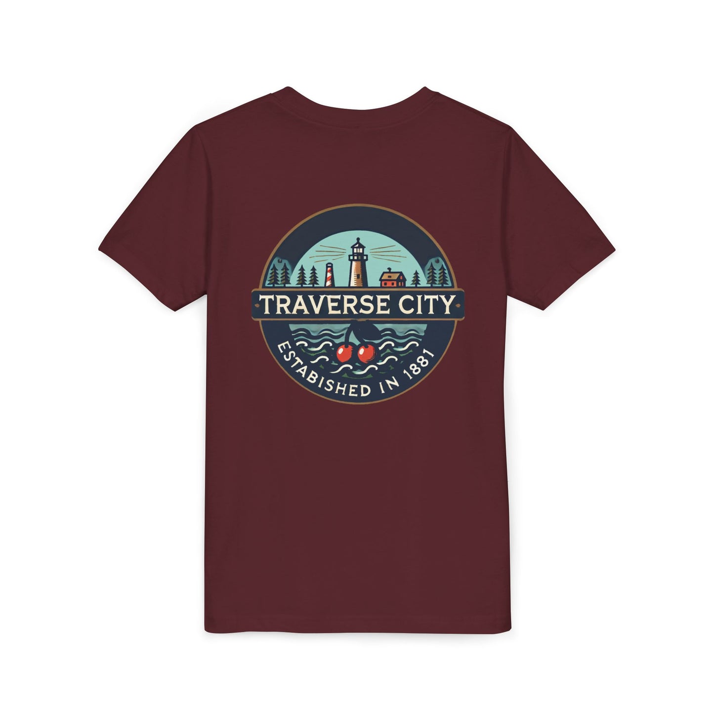 Vintage Traverse City Unisex Youth Short Sleeve Tee