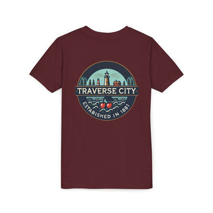 Vintage Traverse City Unisex Youth Short Sleeve Tee