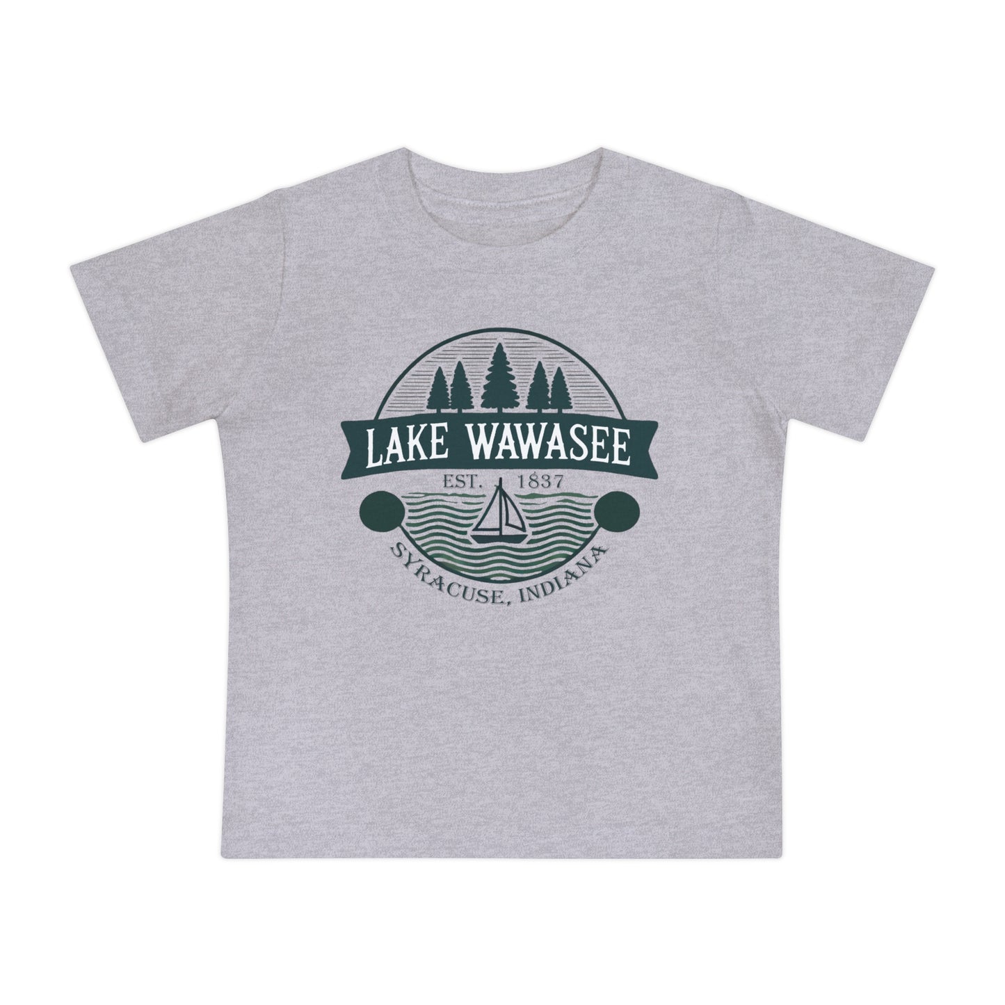 Vintage Lake Wawasee Unisex Baby Short Sleeve T-Shirt