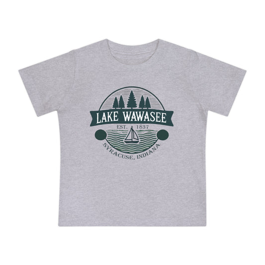 Vintage Lake Wawasee Unisex Baby Short Sleeve T-Shirt