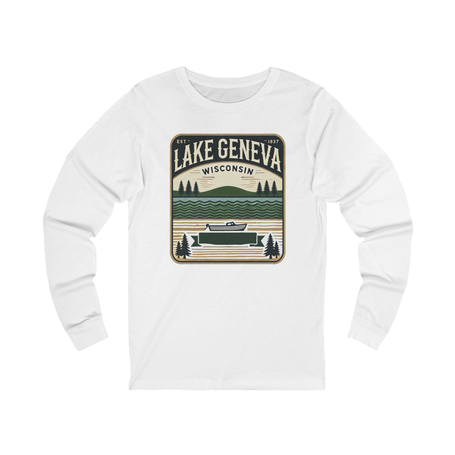 Vintage Lake Geneva Unisex Jersey Long Sleeve Tee