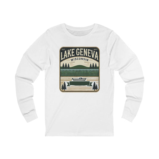 Vintage Lake Geneva Unisex Jersey Long Sleeve Tee