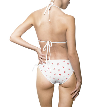 Cherry Print Two-Piece Bikini Set