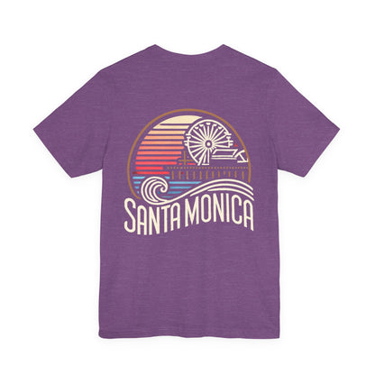 Vibrant Santa Monica Unisex Jersey Short Sleeve Tee