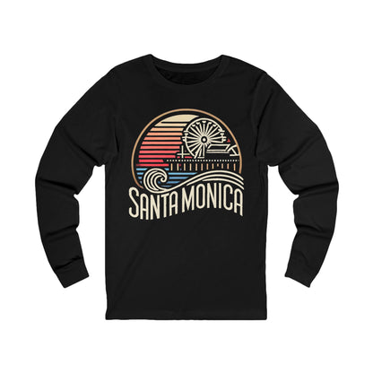 Vibrant Santa Monica Unisex Jersey Long Sleeve Tee