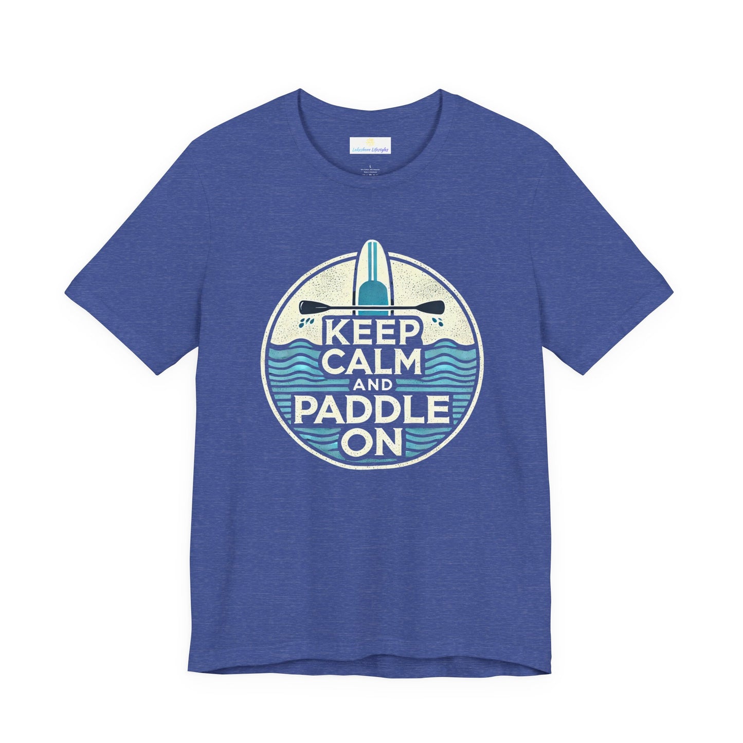 Keep Calm and Paddle On Jersey Short Sleeve Tee