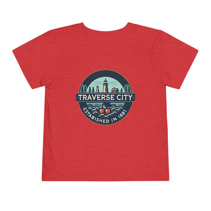 Vintage Traverse City Unisex Toddler Short Sleeve Tee
