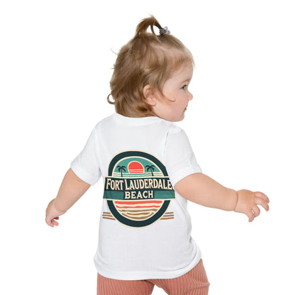 Vintage Fort Lauderdale Unisex Baby Short Sleeve T-Shirt