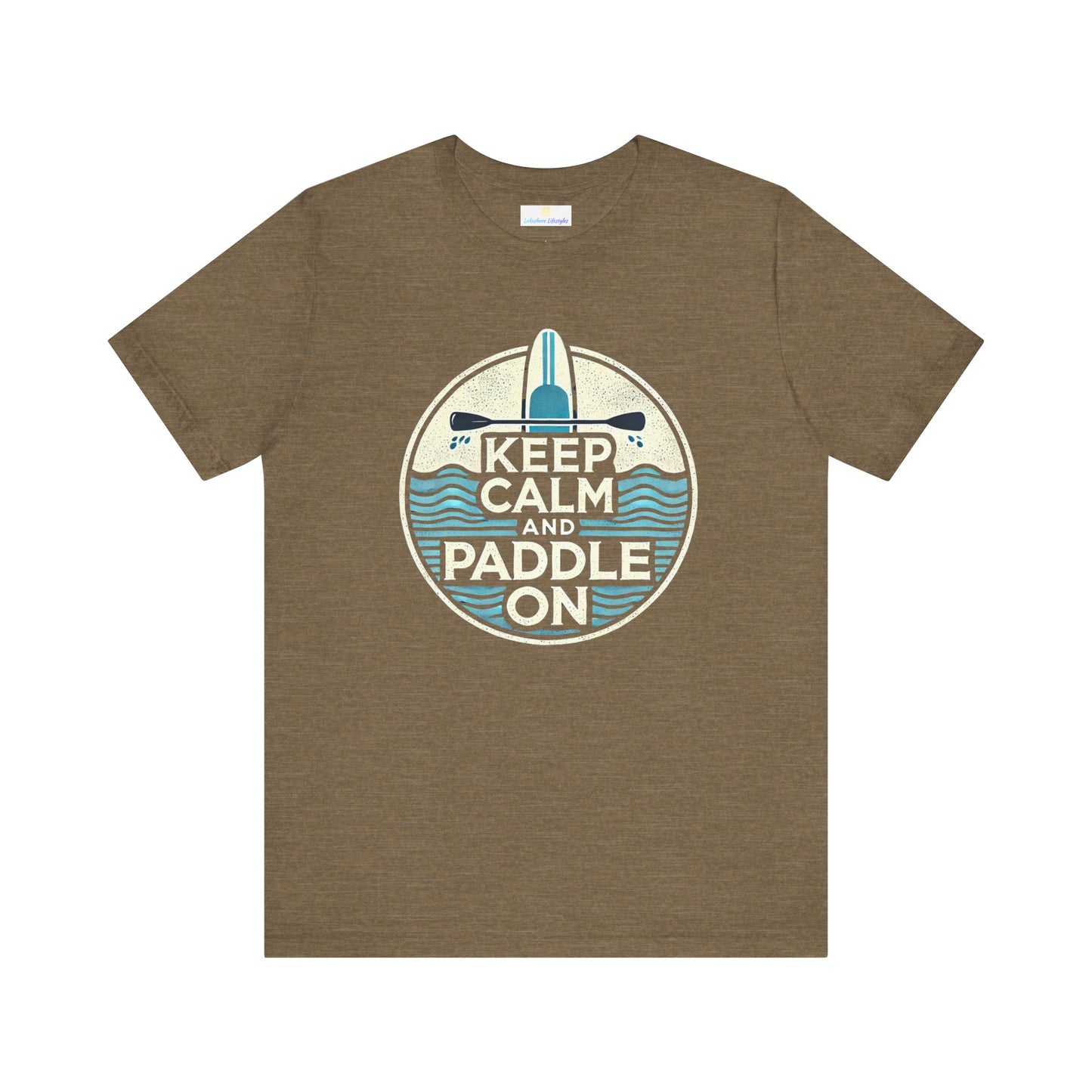 Keep Calm and Paddle On Jersey Short Sleeve Tee