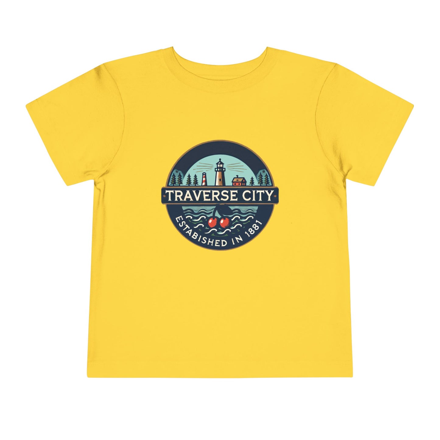 Vintage Traverse City Unisex Toddler Short Sleeve Tee