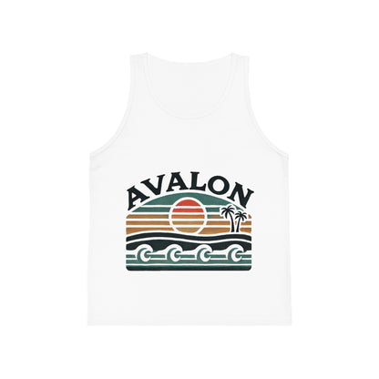 Retro Avalon Sunset Unisex Kids Jersey Tank Top