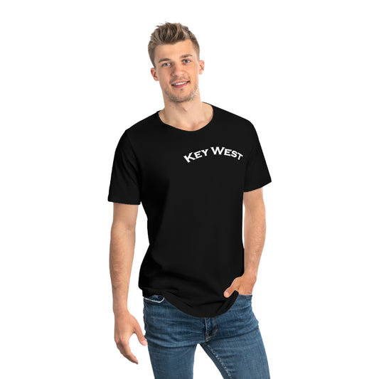 Vibrant Key West Men's Jersey Curved Hem Tee