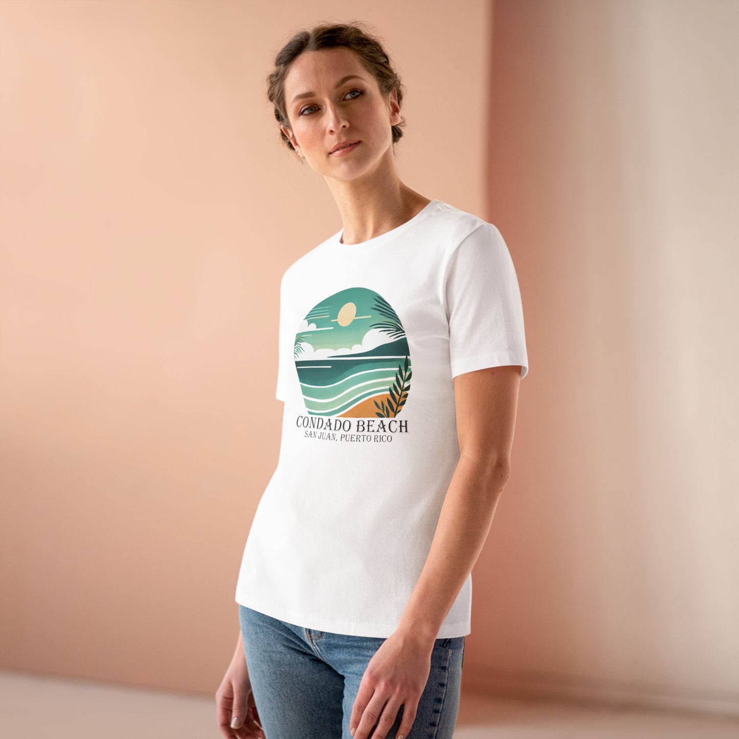 Coastal Vibes Condado Beach Women's Cotton Tee