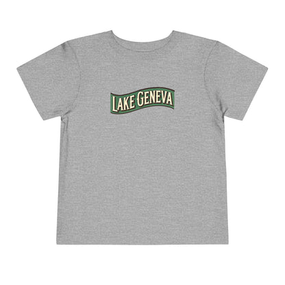 Retro Lake Geneva Unisex Toddler Short Sleeve Tee