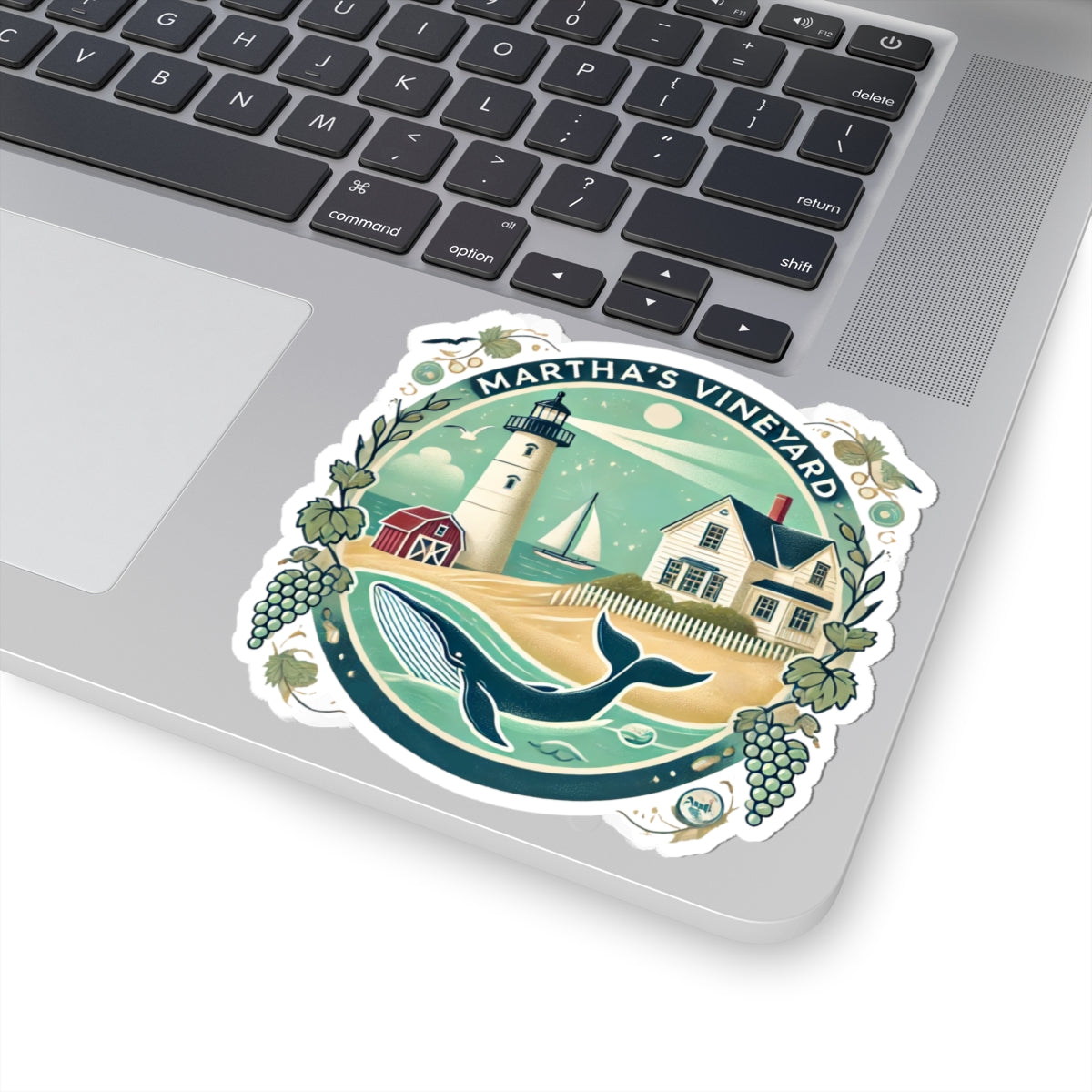 Vintage Martha's Vineyard Kiss-Cut Sticker