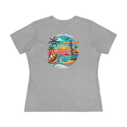 Vibrant Key West Women's Cotton Tee
