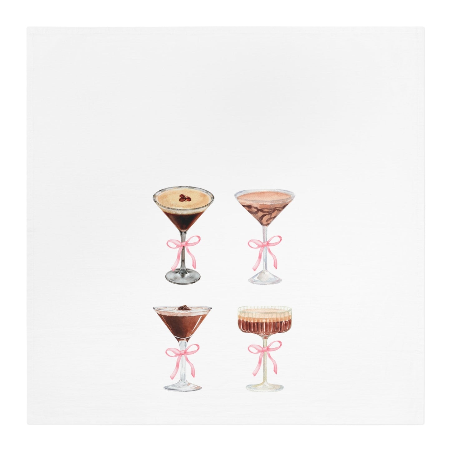 Chic Coquette Dish Towel - Espresso Martini Decor