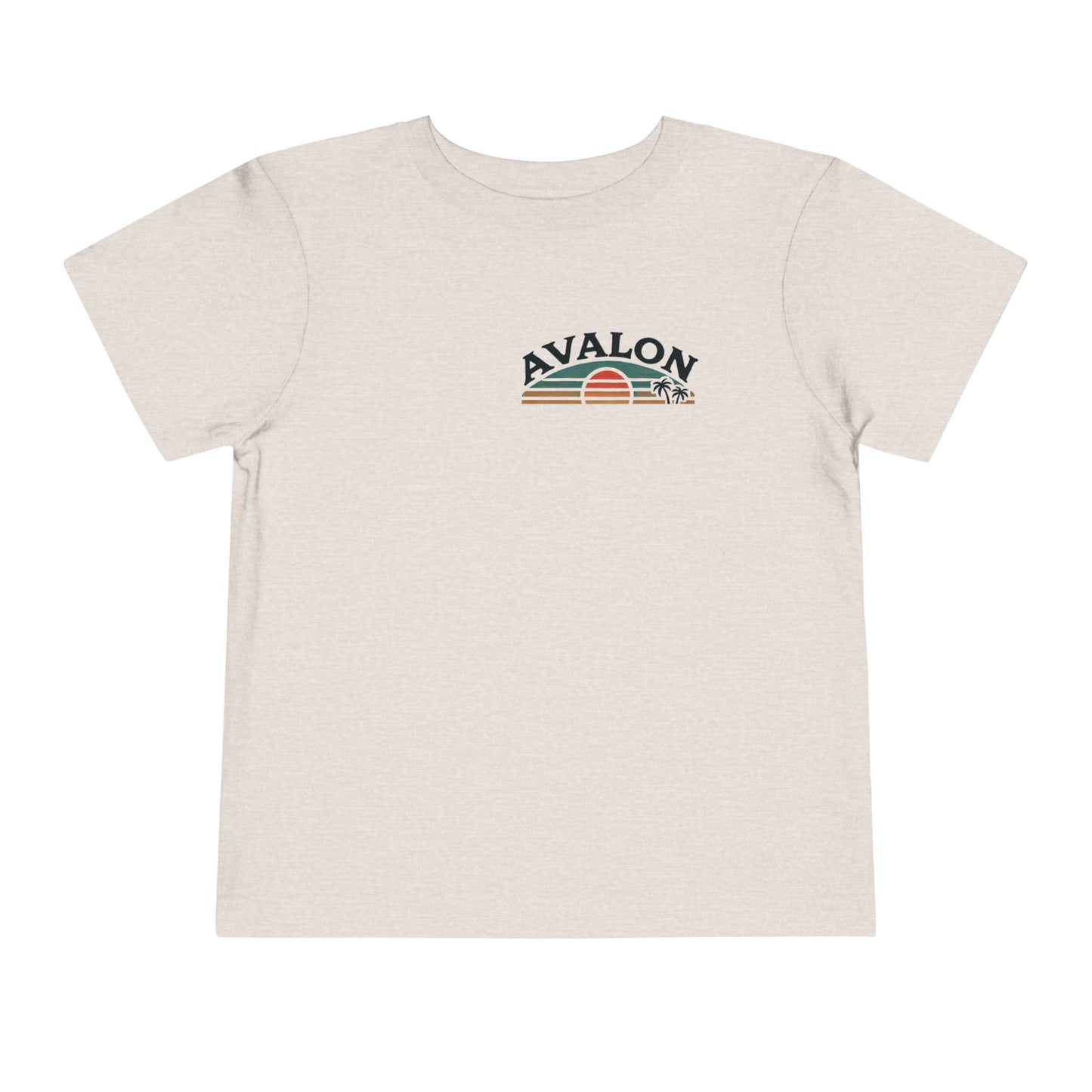 Retro Avalon Sunset Unisex Toddler Short Sleeve Tee