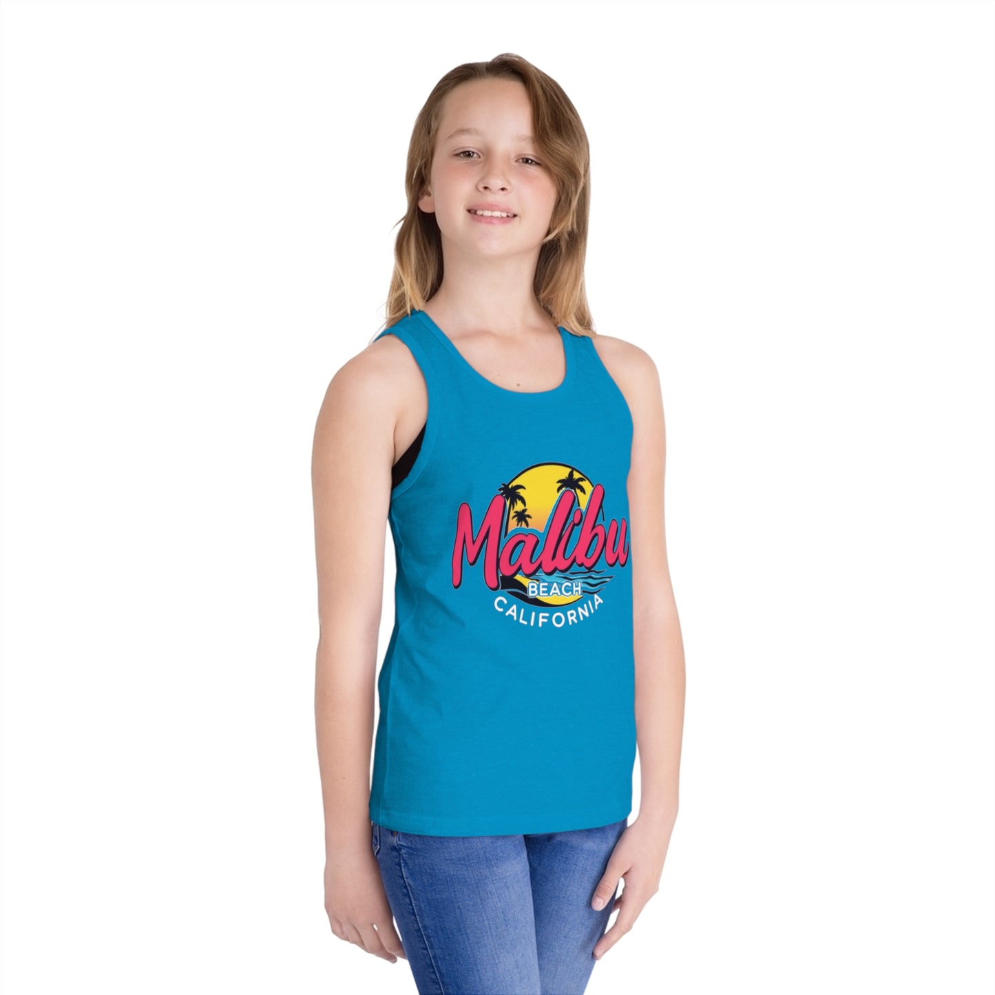 Retro Malibu Unisex Kids Jersey Tank Top